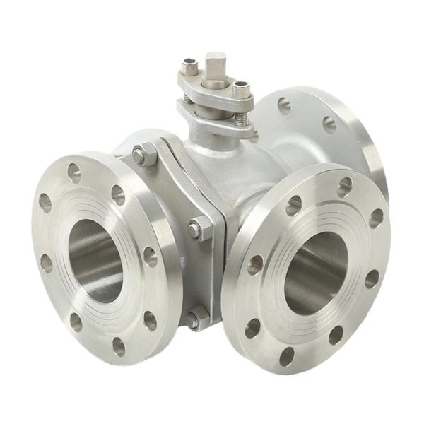 3 way flanged ball valve